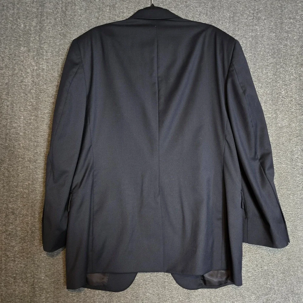 Jos A Bank Blazer Mens 44R Signature Collection Gordon Navy‎ Blue 100% Wool